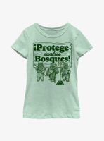 Star Wars Protege Nuestros Bosques Protect Our Forests Youth Girls T-Shirt