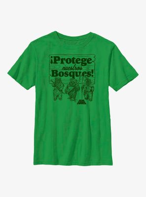 Star Wars Protege Nuestros Bosques Protect Our Forests Youth T-Shirt