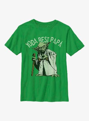 Star Wars Yoda Best Papa Youth T-Shirt