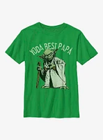 Star Wars Yoda Best Papa Youth T-Shirt