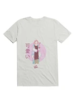 Kawaii Girl and Flower T-Shirt