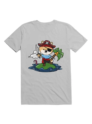 Kawaii Cute Pirate Dog T-Shirt
