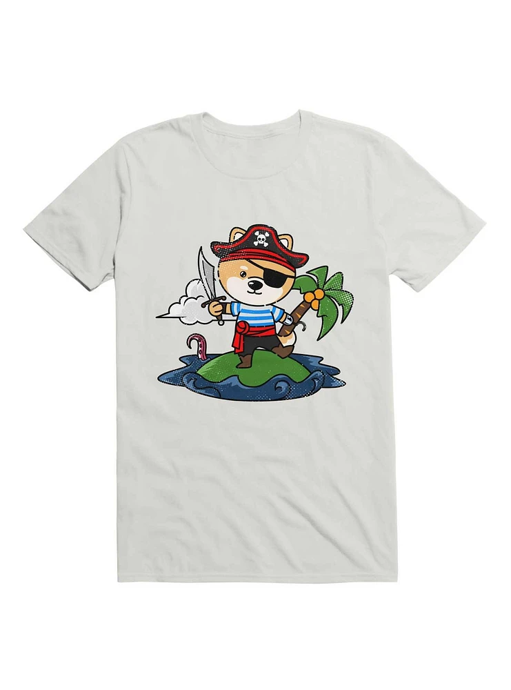 Kawaii Cute Pirate Dog T-Shirt