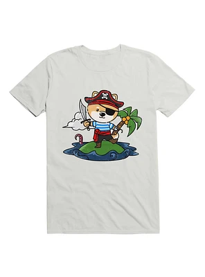 Kawaii Cute Pirate Dog T-Shirt