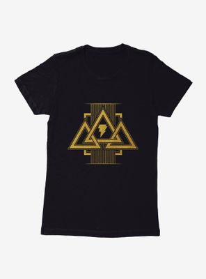 DC Comics Black Adam Gold Pyramids Womens T-Shirt