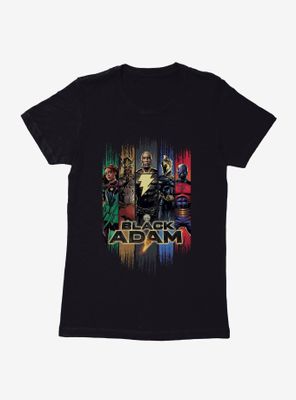 DC Comics Black Adam Team Panels Womens T-Shirt