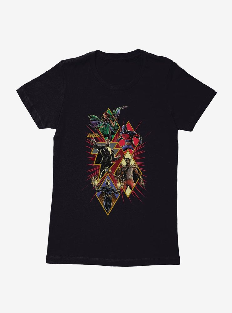 DC Comics Black Adam Justice Society Of America Icons Womens T-Shirt