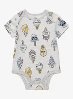 Star Wars Characters Ice Cream Allover Print Infant One-Piece - BoxLunch Exclusive