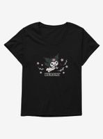 Kuromi Halloween Flying Womens T-Shirt Plus