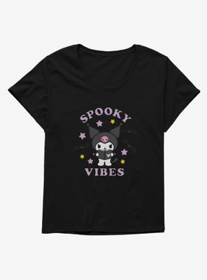 Kuromi Halloween Spooky Vibes Womens T-Shirt Plus