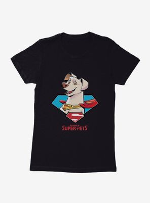 DC League of Super-Pets Krypto Comic Logo Womens T-Shirt
