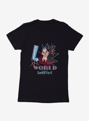 DC League of Super-Pets Rule The World Womens T-Shirt