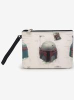 Star Wars The Book Of Boba Fett Helmet Schematic Wallet Single Pocket Wristlet