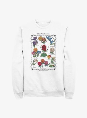 Disney Alice Wonderland Flowers Sweatshirt