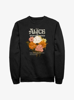 Disney Alice Wonderland Flower Bouquet Sweatshirt