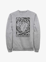 Disney Alice Wonderland Rabbit Hold Card Sweatshirt
