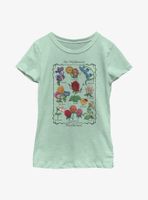 Disney Alice Wonderland Flowers Youth Girls T-Shirt