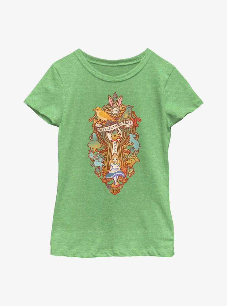 Disney Alice Wonderland Madness Youth Girls T-Shirt