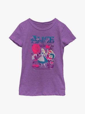 Disney Alice Wonderland Technicolor Youth Girls T-Shirt