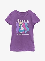 Disney Alice Wonderland Trippy Youth Girls T-Shirt