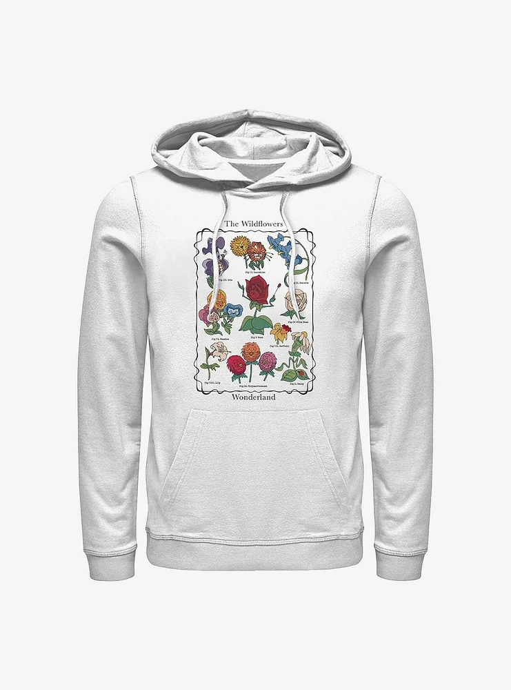 Disney Alice Wonderland Flowers Hoodie
