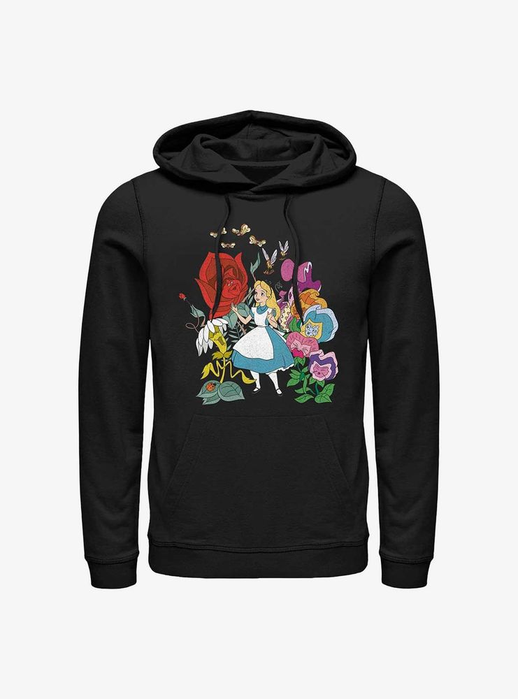 Disney Alice Wonderland Flower Afternoon Hoodie