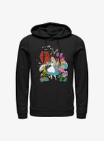 Disney Alice Wonderland Flower Afternoon Hoodie