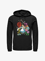 Disney Alice Wonderland Flower Afternoon Hoodie