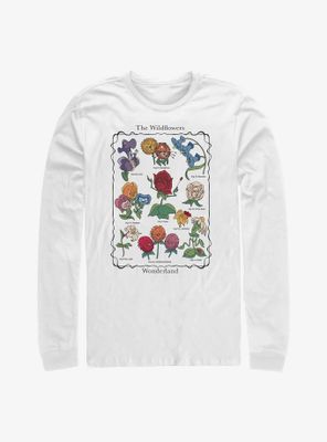 Disney Alice Wonderland Flowers Long-Sleeve T-Shirt