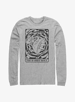 Disney Alice Wonderland Rabbit Hold Card Long-Sleeve T-Shirt