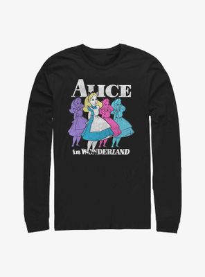 Disney Alice Wonderland Trippy Long-Sleeve T-Shirt