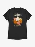 Disney Alice Wonderland Flower Bouquet Womens T-Shirt