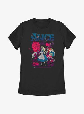 Disney Alice Wonderland Technicolor Womens T-Shirt