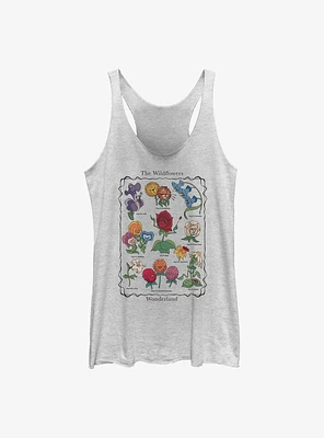 Disney Alice Wonderland Flowers Womens Tank Top
