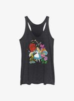 Disney Alice Wonderland Flower Afternoon Womens Tank Top