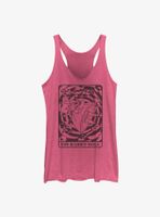 Disney Alice Wonderland Rabbit Hold Card Womens Tank Top