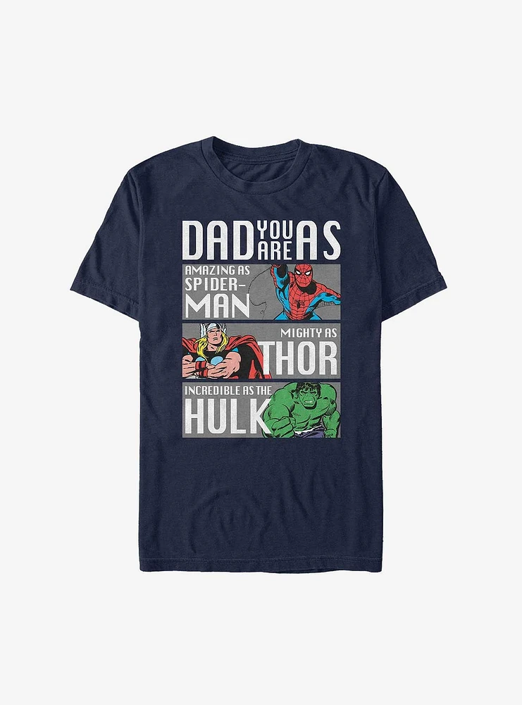 Marvel Dad Hero Qualities T-Shirt