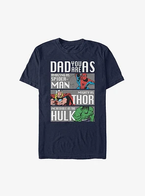 Marvel Dad Hero Qualities T-Shirt