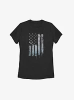 Rustic American Flag Womens T-Shirt