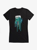 Adventure Time BMO Paint Drip Girls T-Shirt
