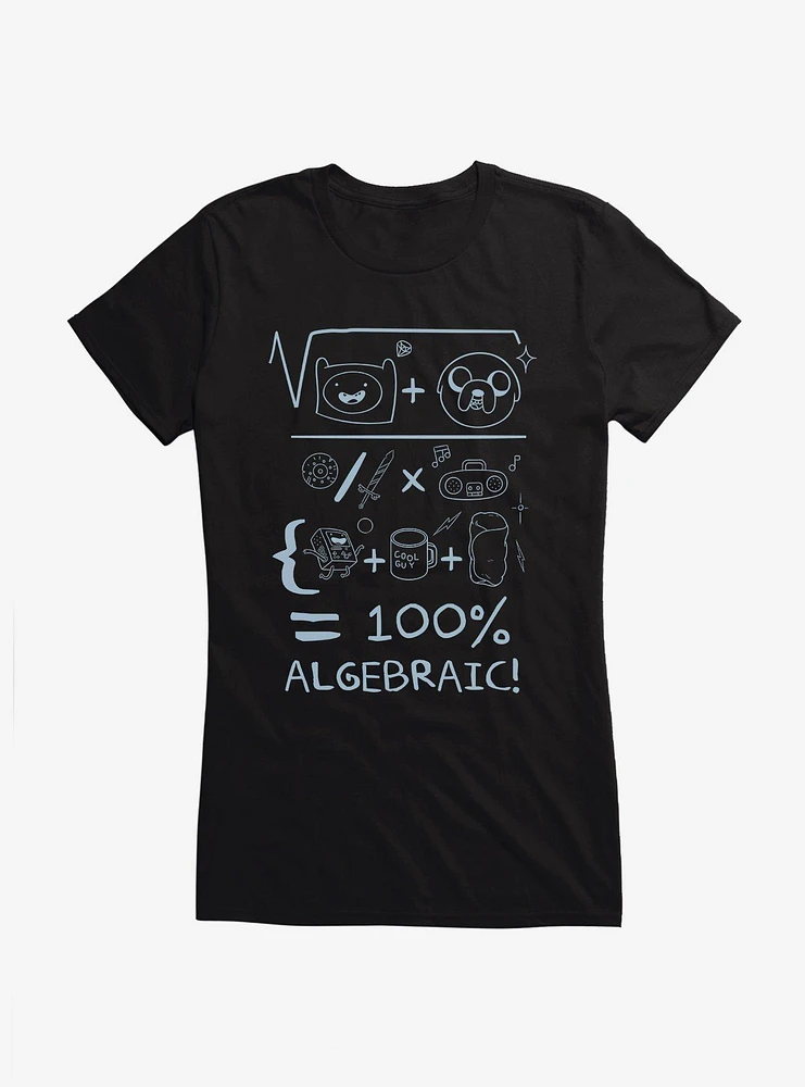 Adventure Time Finn And Jake Algebraic Girls T-Shirt