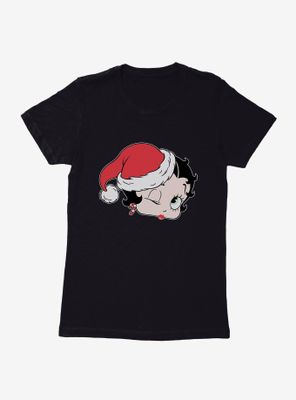 Betty Boop Christmas Kiss Womens T-Shirt