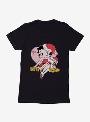 Betty Boop Pudgys Christmas Womens T-Shirt