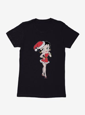 Betty Boop Santa Womens T-Shirt
