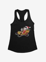 Betty Boop Sleigh Ride Womens Tank Top