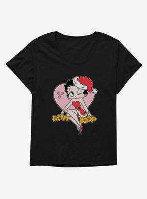 Betty Boop Christmas Love Womens T-Shirt Plus