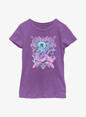 Dungeons & Dragons Pastel Ampersand Youth Girls T-Shirt