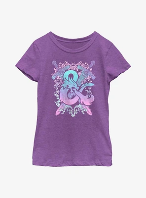 Dungeons & Dragons Pastel Ampersand Youth Girls T-Shirt