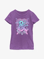 Dungeons & Dragons Pastel Ampersand Youth Girls T-Shirt