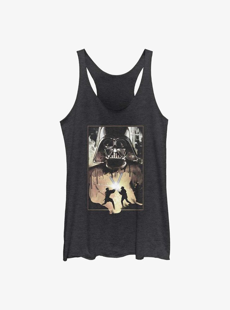 Star Wars Darth Vader Lightsaber Battle Womens Tank Top